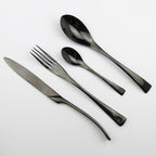 Luxury 4-Piece 18/10 Stainless Steel Flatware Set, Mirror Polishing Silver