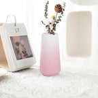 Gradient Pink Ceramic Vase, GUKJOB Cute Flower Vase for Pampas Grass, Home, Living Room, Dining Table, Farmhouse, Office Decor, Bedroom, Table, and Kitchen Shelf (XL Gradient Pink)