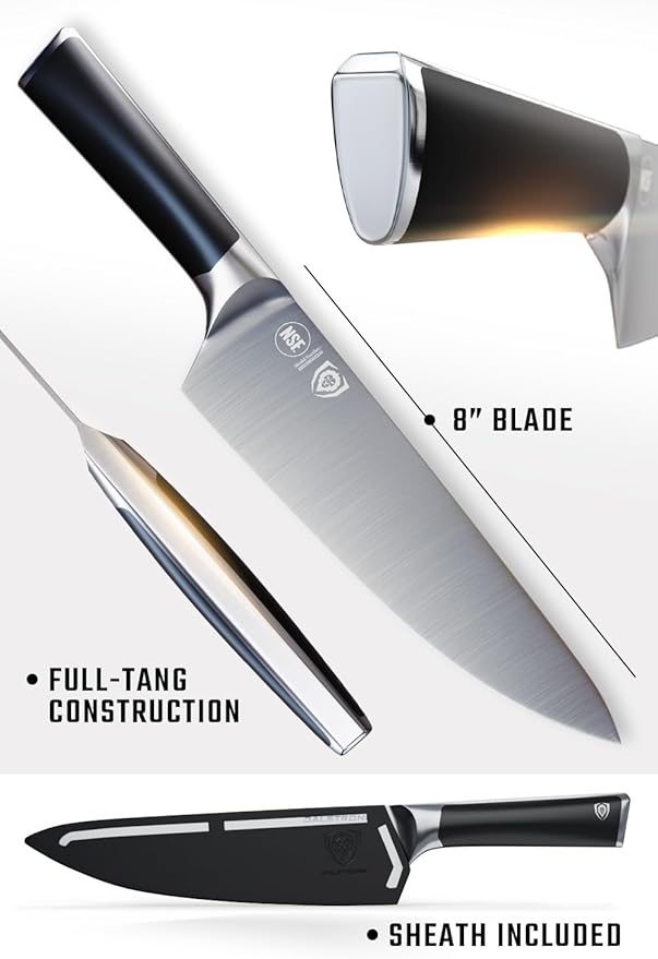 Dalstrong Chef Knife - 8 inch - Vanquish Series - Forged High Carbon German Steel - POM Handle - Professional Kitchen Knife Gift- Razor Sharp Chef's Knife - NSF Certified