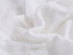 100% Cotton Muslin Throw Blanket for Bed, Couch, Small, Decorative, Soft, Pre-Washed, Breathable and Lightweight Gauze Blanket with Tassels, Suitable for All Seasons, Off-White, 50"x60"