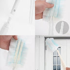 White Replacement Handles Compatible with Swiffer Duster Refill, Extended Handle, Adjustable Length Removal Duty Duster Refills Handles Only Telescopic Extended Pole