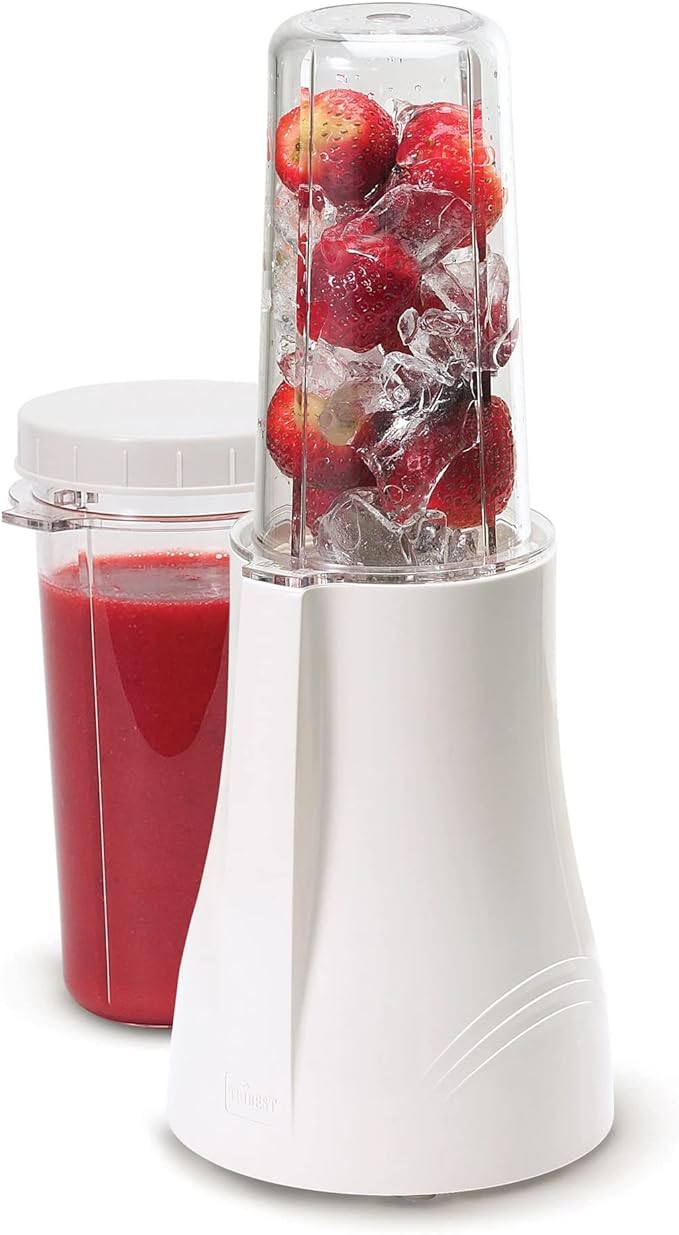 Tribest PB-150 Personal Blender for Shakes and Smoothies with Portable Blender Cups, White Large