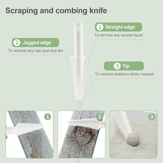 CQT Commercial Flat Microfiber Floor Mop Cleaning System 18" Inch Wet Dry and Dust Hardwood with 4 Washable Pads Cleaner for Laminate Tile Stainless Steel Handle and Extension (PT12-WET)