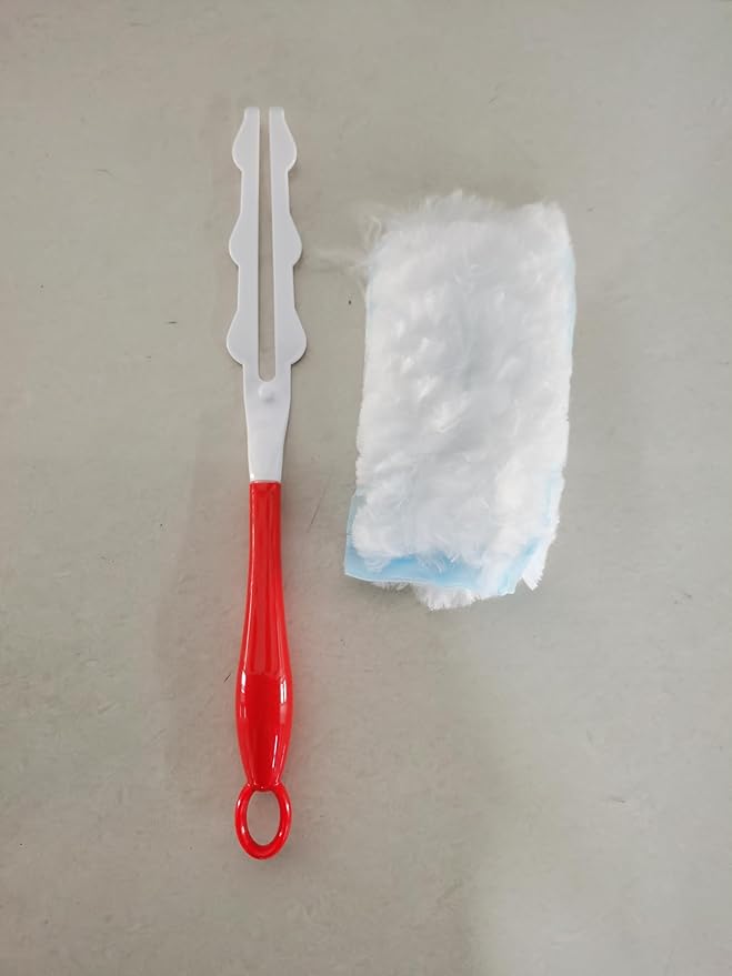 JEHONN Duster Refills 30 Counts for Swiffer, 4X Heavy Duty Microfibers, 360 Degree Dusting Kit with 1 Handle, Multi-Surface Dust Removing Tool for Cleaning Blinds Bookshelf Furniture Electronics