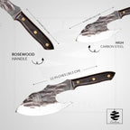 COOLINA Machado Handmade Butcher Knife, Macho Cleaver Knife for all Heavy-duty Chopping, Cutting Meat, Vegetables