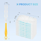 50-Pack 180° Duster Refills for Swiffer Duster Refill, Ultra Sticky Cleaning Duster, Effortless Dusting for Furniture, Fans, Shelves, Long-Lasting & Fragrance-Free with 1 Handle