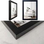 Framed Kids Bathroom Decor Funny Bathroom Wall Art Black and White Wall Decor Cute Penguins in Bathtub Canvas Print Painting Farmhouse Animal Artwork
