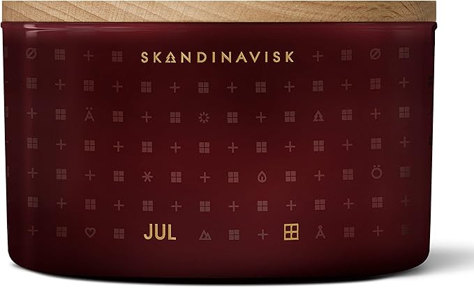 Skandinavisk White Christmas Giftset of 2 Scented Candles. JUL 'Christmas' and SNÖ 'Snow'. Vegan Formula. 2 x 3.17 oz. Gift Set