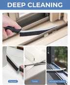 Crevice Cleaning Brushes, Cleaner Scrub Brush Tool for Hard to Reach Tight Space, Home Essentials, Cleaning Supplies for Shower, Bathroom, Kitchen, Toilet, Window