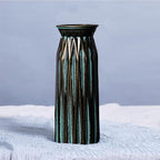 Bronze Antique Vase, 12 Inches Vintage Glass Vase Rustic European Unique Chic Style for Tabletop, Kitchen, Office, Living Room Decoration