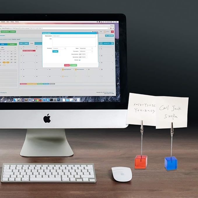 10pcs Table Number Holder Name Place Card Holder Memo Clip Holder Stand Note Holder Pictures Card Paper Menu Clip (Colorful)