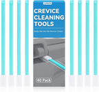40pcs Crevice Cleaning Brush Tool, Disposable Toilet Brush for Toilet Seat Gaps, Crack and Crevice Cleaner Tools, Blue