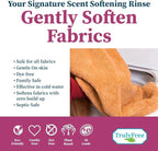 Fabric Softening Conditioner for Clothes| Safe for Babies & Kids with Sensitive Skin | Plant-Based | Includes 4 Refills| Signature Scent Rinse(200 Loads)