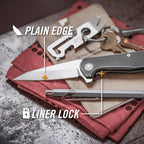 Gerber Gear Fastball - Slim, Lightweight Folding Knife with Lock Release - Pocket Knife with 3-Position Clip - EDC Gear - 3" - Made in USA - Flat Sage