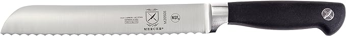 Mercer Culinary M20050 Genesis 6-Piece Wood / Glass Knife Block Set