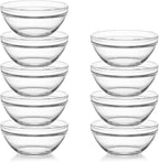 Sweejar 4.5 inch Small Glass Bowls Set, 12 oz Prep Bowls for Cooking, Small Bowls for Kitchen, Dessert Bowls for Ice Cream, 9 pack