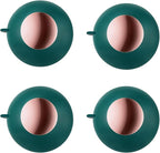 Washable Reusable Gel Lint Roller for Pet Hair, Tecogue Portable Dog Cat Pet Hair Remover for Clothes, Laundries, Sticky Cleaner, Dust Fuzz Fur for Travel Household (Green-4pcs)
