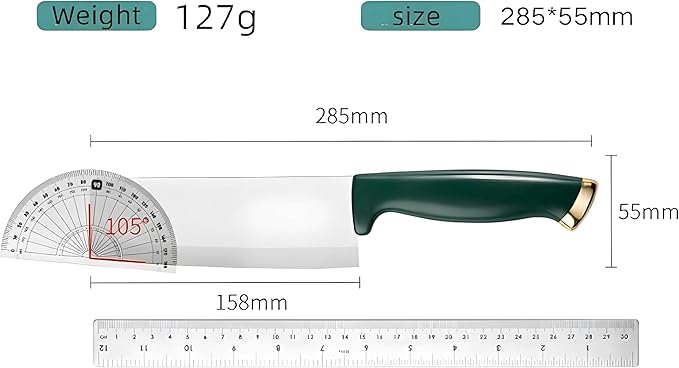 DESIAR 6.5 Inch Ceramic Chef Knife - Sharp Vegetable Chopping & Butcher Knife with Sheath Cover, Easy to Clean Kitchen Knives Set in Gift Box