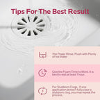 Foaming Drain Cleaner Clog Remover: Sink Cleaner Pipe Clogged Opener for Kitchen Bathroom Toilet Tubs and Showers (2 Pack)