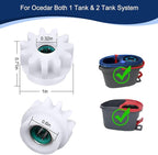 2 Pcs Easy Mop Pedal Broom Spin Mop Replacement One Way Clutch Bearing Bucket Gear Sprockets Repair Compatiable with Oceda Vilida and Market 90% Spin Mop System (2 Pcs Bearing Bucket Gears)