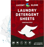 Laundry Detergent Sheets - Pre-Measured Laundry Sheets - Powerful Stain Removal - Gentle on Skin & Fabrics - Works in All Washers - Convenient. (Christmas Spice - 80 Sheet Pack)
