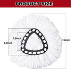 Spin Mop Replacement Heads, Mop Replace Head Easywring 1-Tank System, Mop Head Replacement for Hardwood Floor Cleaning, Machine Washable and Easy to Replace (2 Pack)