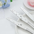 Dinner Knives Set of 24, 9” Knives Set, Butter Knife with Pretty Line Handle, Sharp Knife Set, Food Grade Stainless Steel Table Knife, Silverware, Dishwasher Safe & Mirror Polished