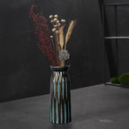 Bronze Antique Vase, 12 Inches Vintage Glass Vase Rustic European Unique Chic Style for Tabletop, Kitchen, Office, Living Room Decoration