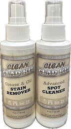 Upholstery Cleaner Kit – 2-Pack Stain Removers for Couch, Sofa, Car Seats & Carpet – Targets Grease, Food, Oil, Beverage & Makeup Stains – Auto Interiors & Home Use – Made in USA