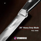 Gioventù Paring Knife 5 inch - Small Kitchen Knife Forged from German Stainless Steel 5Cr15Mov (HRC58), Full Tang, Sharp Paring Knives for Cutting, Peeling, Slicing Fruits and Vegetables