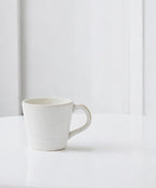 Stoneware Mug Set of 4-14oz Ceramic Coffee Mugs & Tea Cups with Handle - Perfect for Hot & Iced Drinks - Microwave & Dishwasher Safe - Rustic Minimalist Style - Oatmeal Cream - Ideal Gift