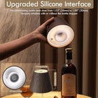 WILIT Wireless Bottle Lamp, 3-Level Brightness Cordless Table Lamp Shades, Touch Night Light for Nightstand, Battery Operated Light for Bedroom, Bar Decor&Living Room, Women Gifts, Mothers Day Gifts