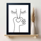 Funny Bathroom Wall Decor Black and White Bathroom Wall Art Framed Toliet Art Print Painting Decor Artwork