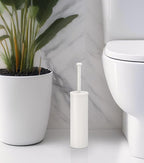 Gatco 1481W Latitude II Slender Toilet Brush Holder, Matte White