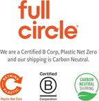 Full Circle Be Good Kitchen Dish Brush with Bamboo Handle – Long Handle Dish Scrubber with Tough Bristles, White 2pk