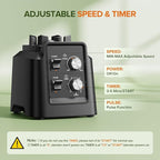 Blenders for Kitchen, Smoothie Blender - Professional Countertop Blenders with 68oz Dishwasher-Safe Pitcher, Ice Crusher for Frozen Drinks & Smoothies, BPA Free, Black