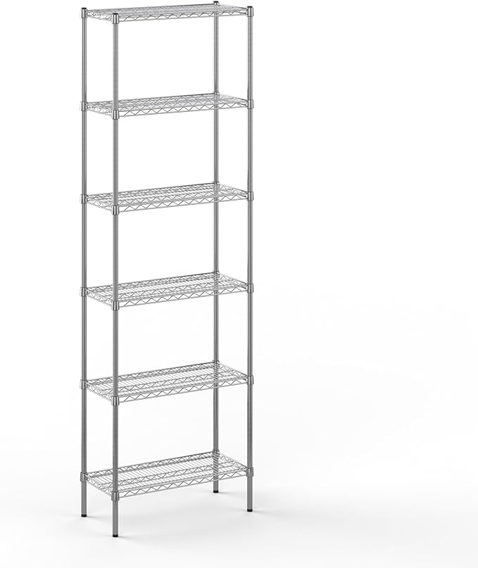 14" Deep x 30" Wide x 96" Height Wire Shelving Kit | 6-Tier | NSF Commercial Storage Rack Unit