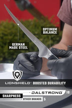 Dalstrong Fillet Knife - 7 inch - Vanquish Series - Forged High Carbon German Steel - POM Handle - Professional Kitchen Knife Gift - Razor Sharp Boning Knife - NSF Certified