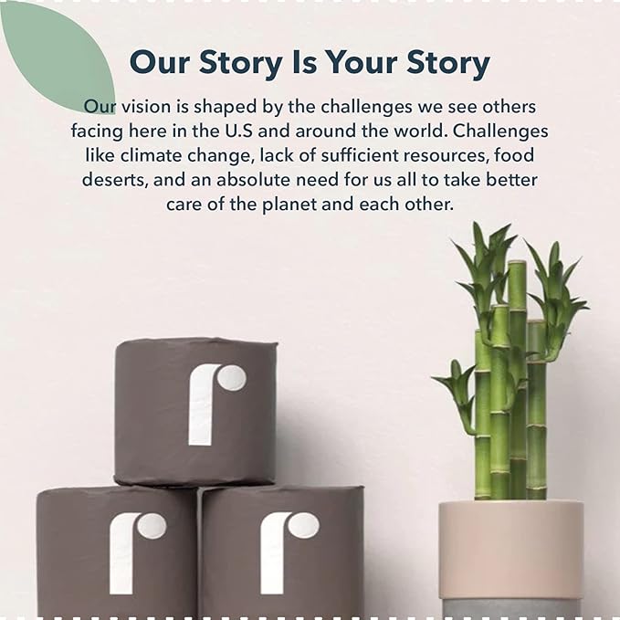 Bulk Reel Premium Toilet Paper - 2 Pack - 48 Rolls of Toilet Paper - 3-Ply Made From Tree-Free - Zero Plastic Packaging