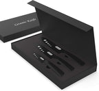Classic 3PCS Ceramic Knife Set with Cover, Super Sharp Never Rust Healthy (6" Ceramic Chef Knife, 5" Solution Knife，4 "Classic Paring Knife)