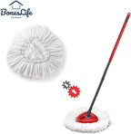 BonusLife 2-Pack Mop Head for O-Ceda EasyWrin Spin Mop Refill 1-Tank System Only Easy Cleaning Microfiber Replacement