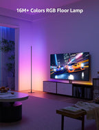 Lepro OE1 AI Floor Lamps for Living Room, Smart LED Corner Lamp with RGBW Color Changing, Alexa Compatible, AI Generated 4.0, Music Sync, Modern Standing Lights for Bedroom, No Remote, 2.4G WiFi Only