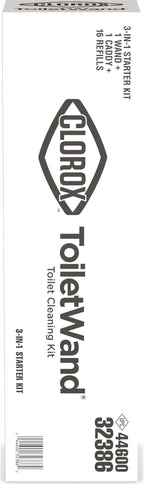 Clorox Original Toilet Cleaning System - ToiletWand, Storage Caddy and 16 Heads, (Package May Vary)