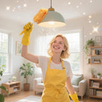 KeFanta 360° Heavy Duty Duster Refills Compatible with Swiffer Duster, Disposable Dusting Kit for Cleaning, 1 Extended Handle, 1 Short Handle, 30 Refills