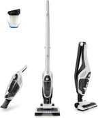 Kenmore 200 Series DS2000 Cordless Stick Vacuum Lightweight Cleaner 2-Speed Power Suction LED Headlight 2-in-1 Handheld for Hardwood Floor, Carpet & Pet Hair