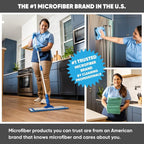 Extendable Duster - Microfiber Duster Kit: Ceiling, Fans, Baseboards, Cob Webs, Telescoping, Reusable & Washable, Feather & Chenille Dusters, 6ft. Adjustable Handle