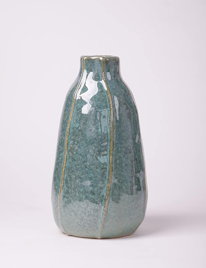 HAUCOZE Ceramic Decorative Vase Modern Decor Statue Table Centerpiece Sculpture Gifts 8.3inch