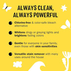 Molly's Suds Oxygen Whitener | Powerful Bleach Alternative, Chlorine Free & Color Safe | Brightens Whites and Removes Stains (Pure Lemon Essential Oil - 79 oz)