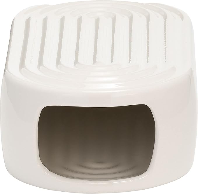 Sagebrook Home Boho Ceramic Vase - Embossed Arch Stoneware Flower Holder, Minimalist Modern Decor for Home, Office & Bedroom - 11" White