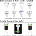 Spot Lights Indoor Floor Lamp, 6W Uplighting Indoor, Floor Can Lights for Plants Pictures Corner Ambient Lighting, 1 Pack